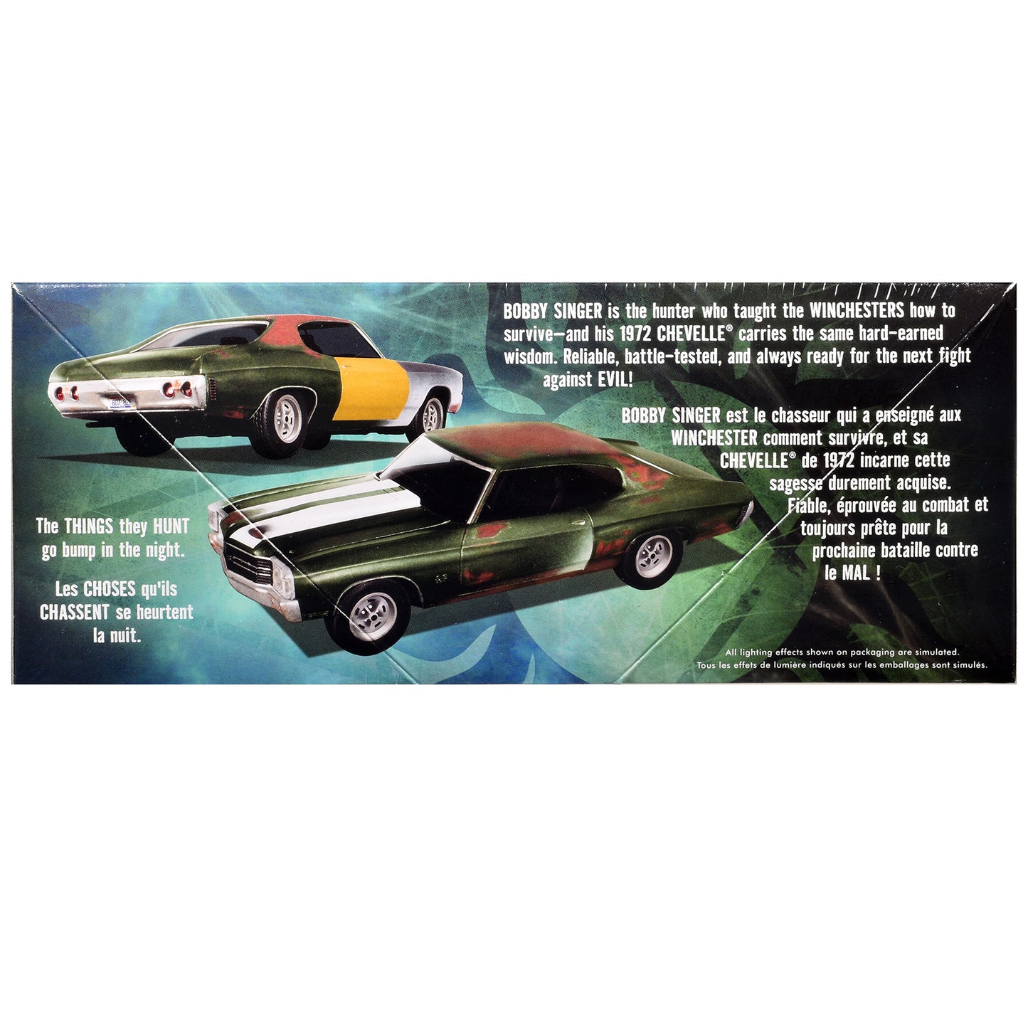 Skill 2 Model Kit 1972 Chevrolet Chevelle SS "Supernatural" (2005-2020) TV Series 1/25 Scale Model by AMT