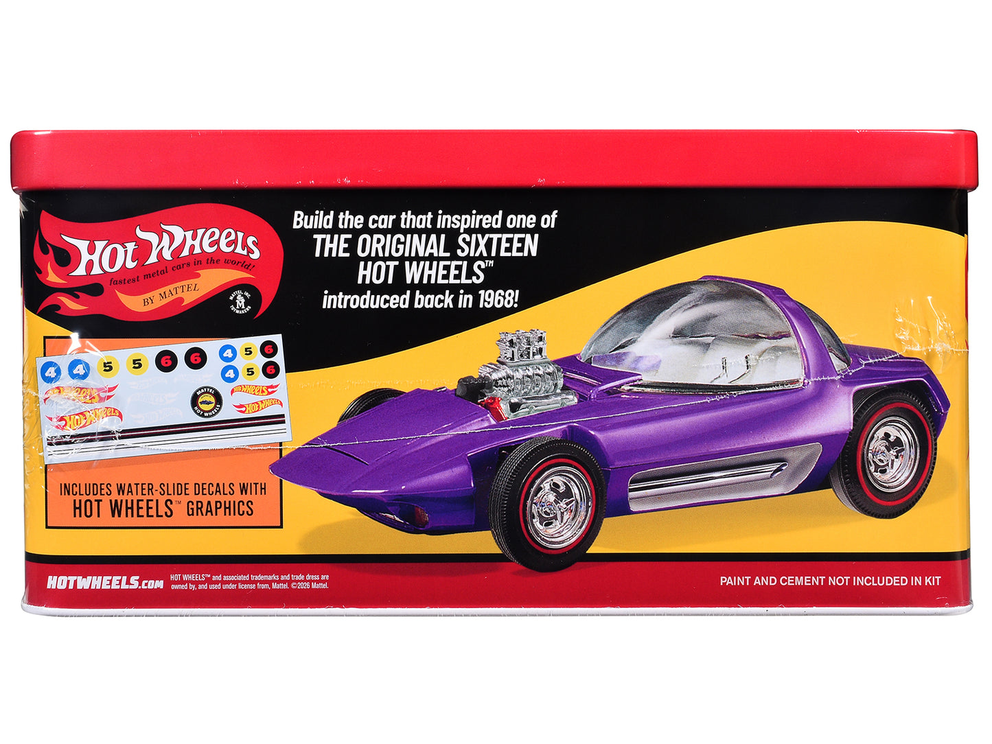 Skill 2 Model Kit Hot Wheels Silhouette with Collector Tin 1/25 Scale Model by AMT