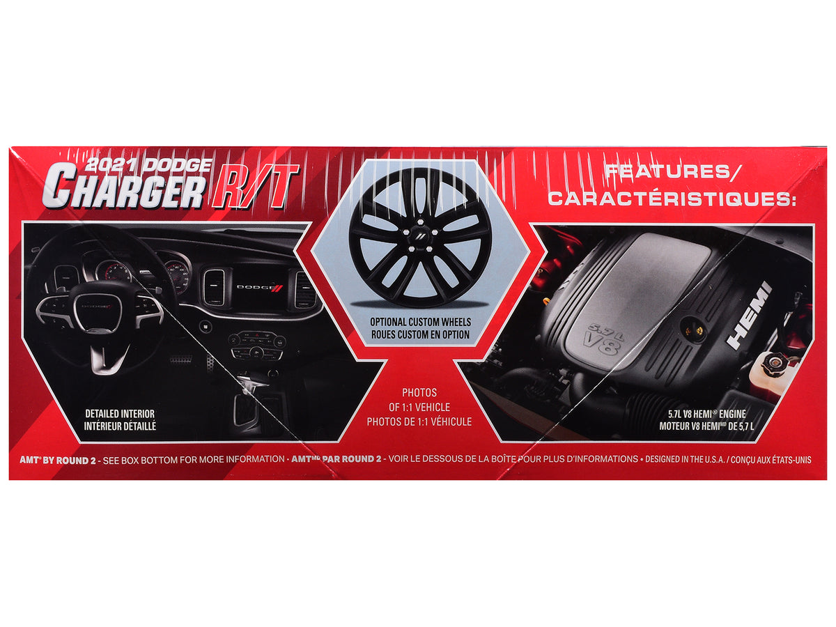 Skill 2 Model Kit 2021 Dodge Charger R/T "America 250" 1/25 Scale Model - AMT
