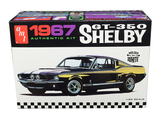 Skill 2 Model Kit 1967 Ford Mustang Shelby GT350 White 1/25 Scale by AMT <h2>Skill AMT</h2> <p>High-quality diecast car perfect for collectors and enthusiasts. Features detailed interior exterior craf