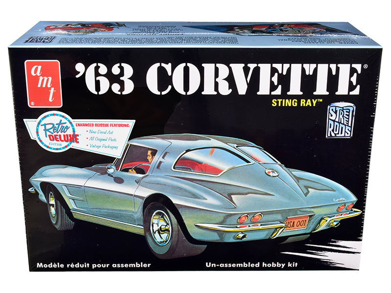 Skill 2 Model Kit 1963 Chevrolet Corvette Stingray 1/25 Scale by AMT <h2>Skill AMT</h2> <p>High-quality diecast car perfect for collectors and enthusiasts. Features detailed interior exterior craftsma