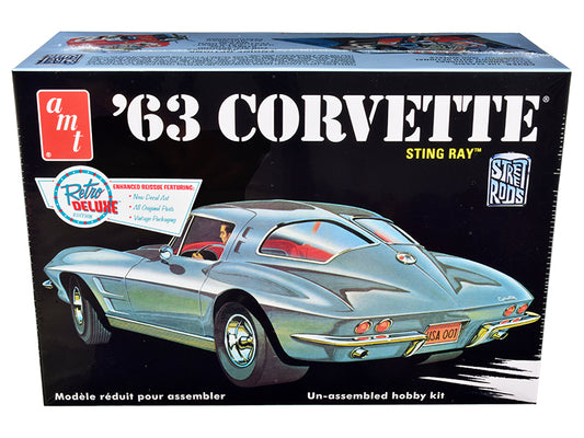 Skill 2 Model Kit 1963 Chevrolet Corvette Stingray 1/25 Scale by AMT <h2>Skill AMT</h2> <p>High-quality diecast car perfect for collectors and enthusiasts. Features detailed interior exterior craftsma