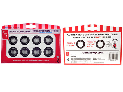 Model Kit "Goodyear Polyglas GT" Tires Set of 8 Pieces for 1/25 Scale Models by AMT <h2>Model AMT</h2> <p>High-quality diecast car perfect collectors and enthusiasts. Features detailed interior exteri