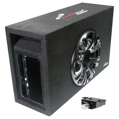 Audiopipe Single 8" Amplified Ported Bass Enclosure 800 Watts