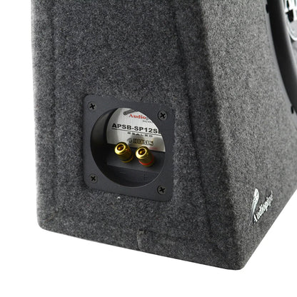 Audiopipe 12" High Performance Sealed Bass Enclosure 800 Watts Max Single 4 Ohm