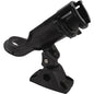Attwood Heavy Duty Adjustable Black Rod Holder with Combo Mount