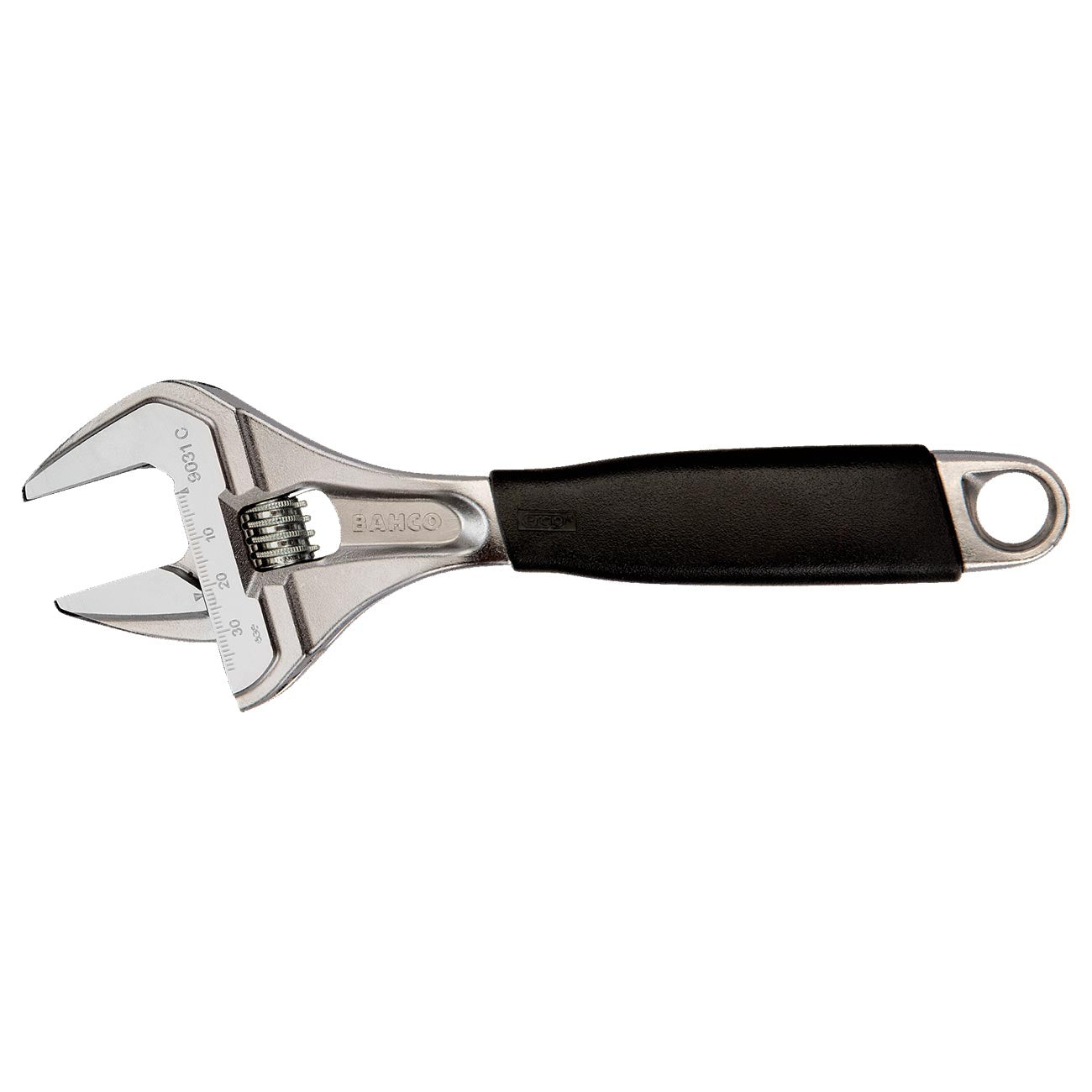 Bahco 8" ERGO™ Central Nut Wide Opening Jaw Adjustable Wrenches with Rubber Handle
