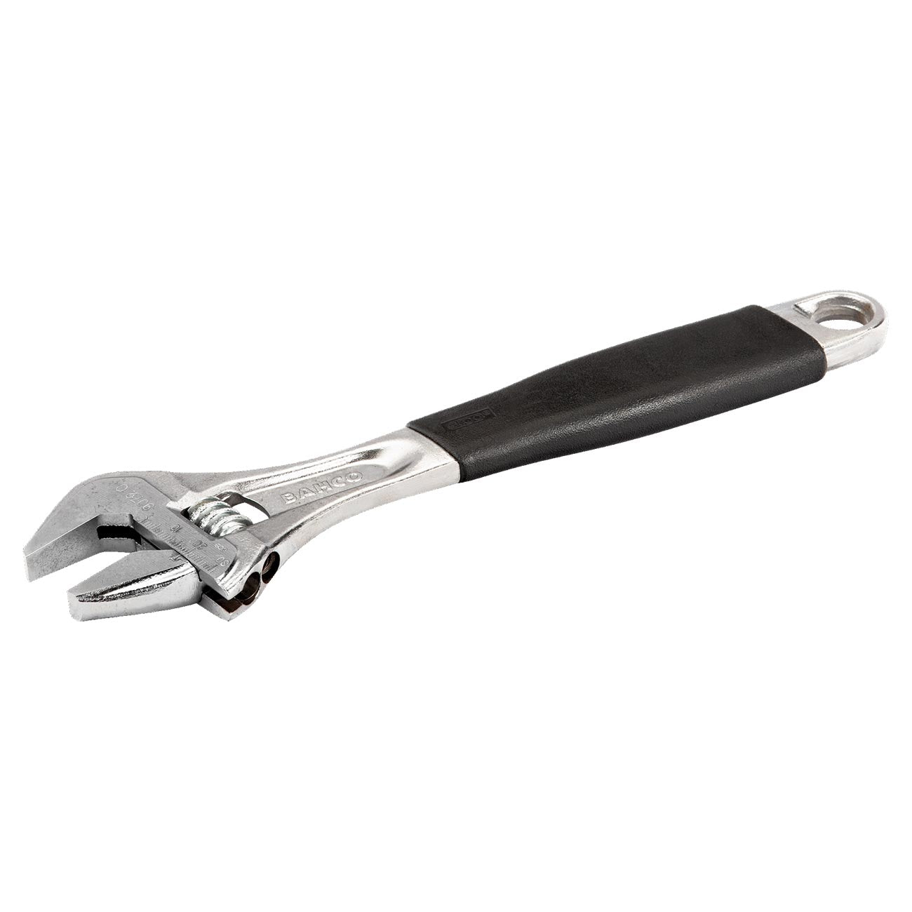 Bahco 8" ERGO™ Central Nut Adjustable Wrench with Rubber Handle and Chrome Finish