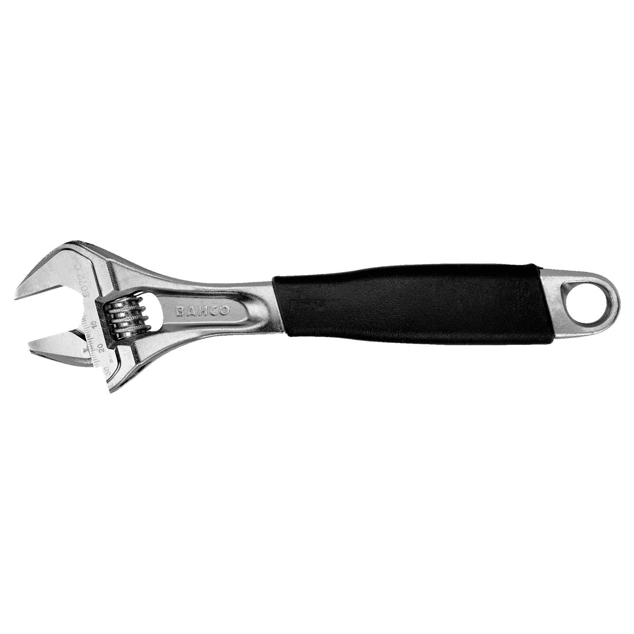 Bahco 8" ERGO™ Central Nut Adjustable Wrench with Rubber Handle and Chrome Finish