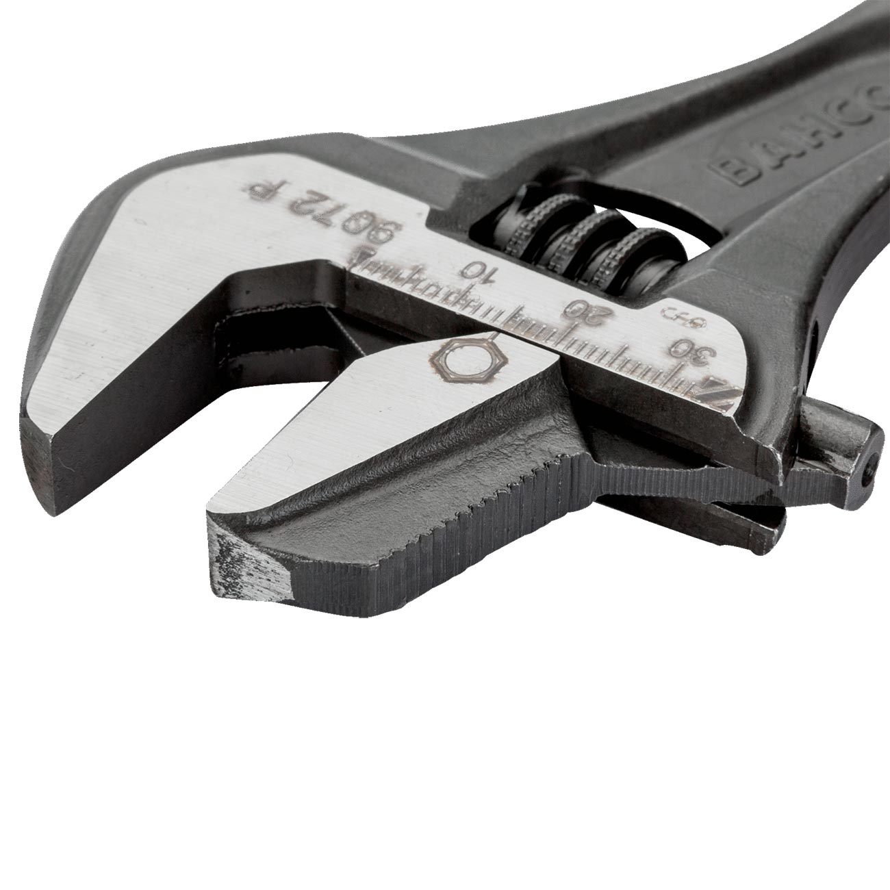 Bahco 12" ERGO™ Rubber Handle Central Nut Adjustable Wrench with Reversible Jaw