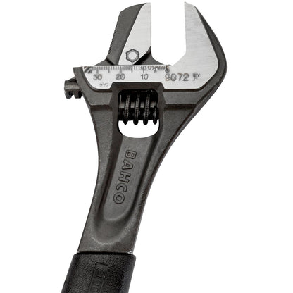 Bahco 12" ERGO™ Rubber Handle Central Nut Adjustable Wrench with Reversible Jaw