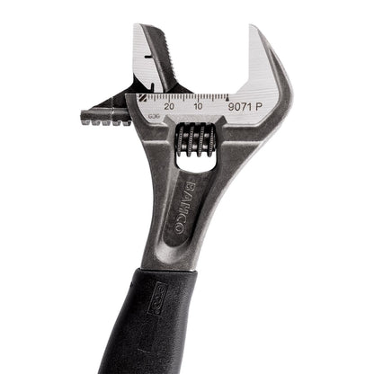 Bahco 12" ERGO™ Rubber Handle Central Nut Adjustable Wrench with Reversible Jaw