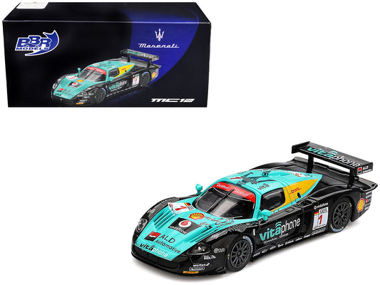 Maserati MC12 Competizione #1 Michael Bartels - Andrea Bertolini - Eric van de Poele - Stephane Sarrazin "Vitaphone Racing Team" Winner "24 Hours of Spa" (2008) 1/64 T&y Diecast Model Car by BBR