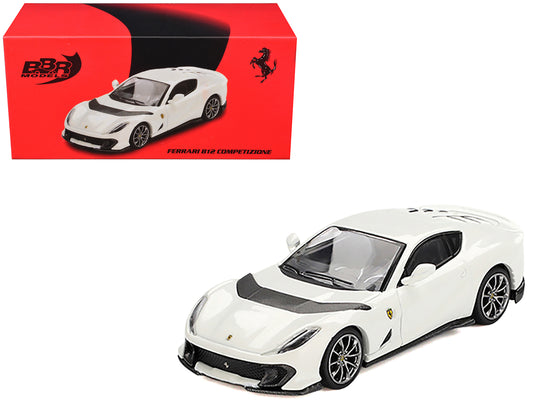 Ferrari 812 Competizione Bianco Avus White 1/64 T&y Diecast Model Car by BBR