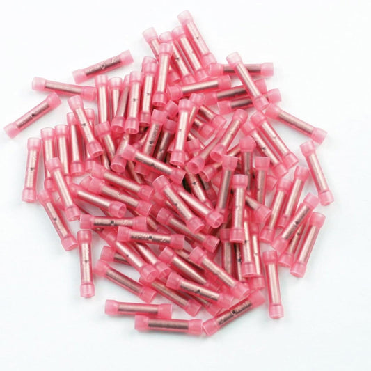 XScorpion Butt Crimp Connectors 18/22ga. â€“ Red (100 pack)