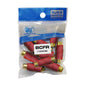 RCA COUPLER;FEMALE;RED; BULLZ AUDIO; 10/BAG