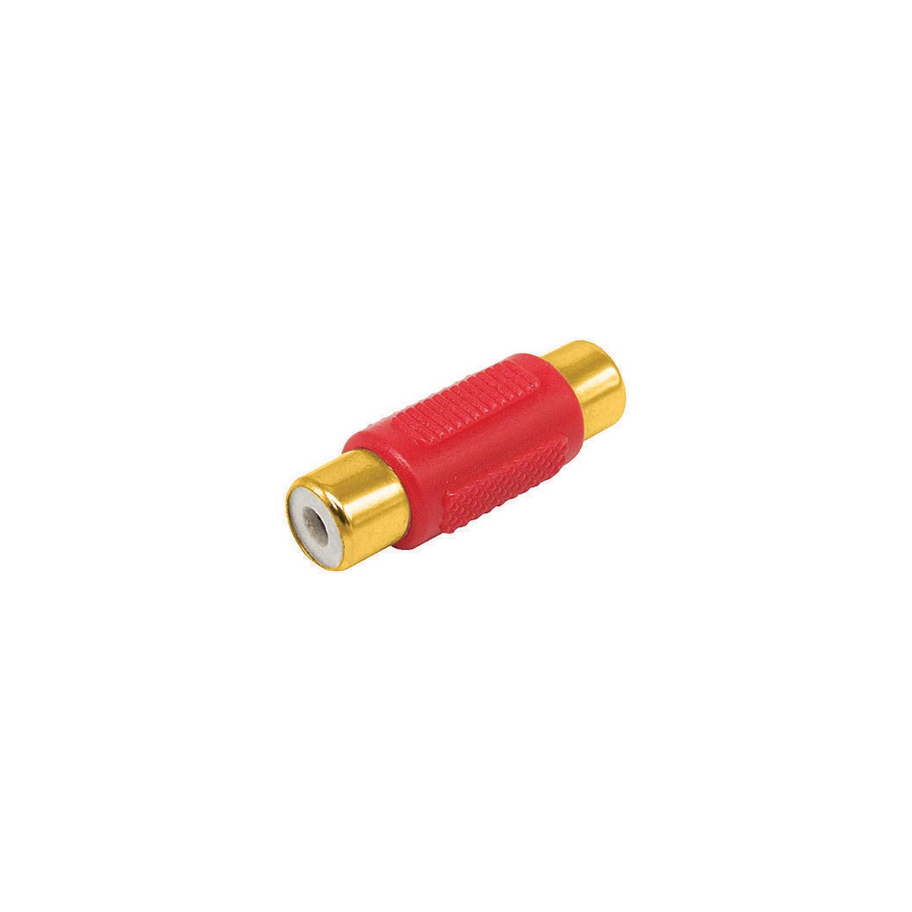 RCA COUPLER;FEMALE;RED; BULLZ AUDIO; 10/BAG