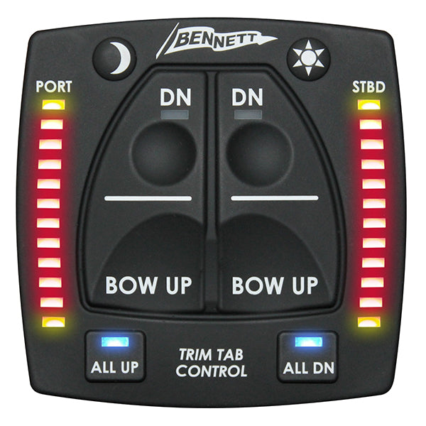 Bennett OBI9000-E Control With Indicator Wtron Lights For Bolt Electric Trim Tabs