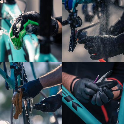 Black Mamba Black Powder Free Textured Nitrile Gloves (Large) 100 per Box