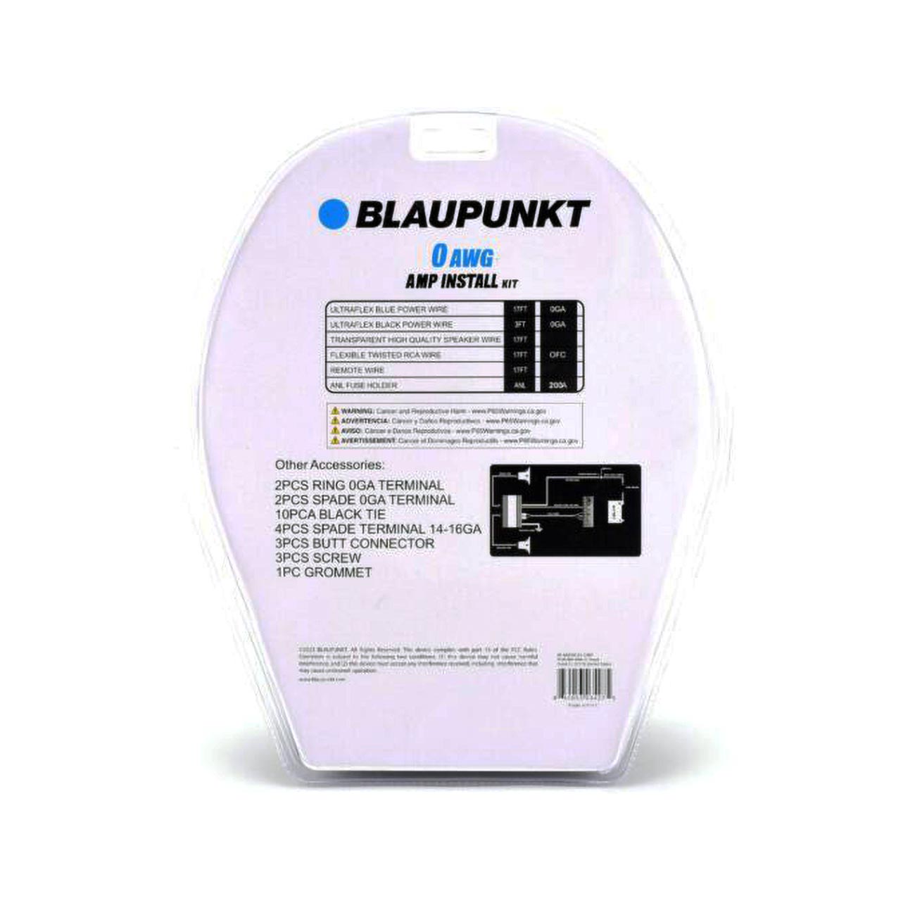Blaupunkt 0 Gauge Amplifier Kit with CCA Cables