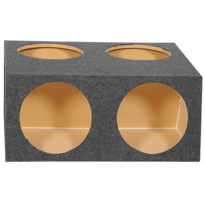 QPower Quad 12" Sealed Empty Angled Front Woofer Enclosure