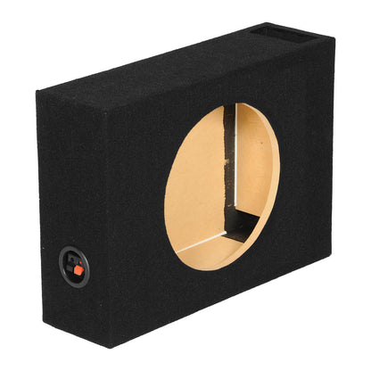 QPower Single 10" Vented Shallow Mount Empty Woofer Enclosure
