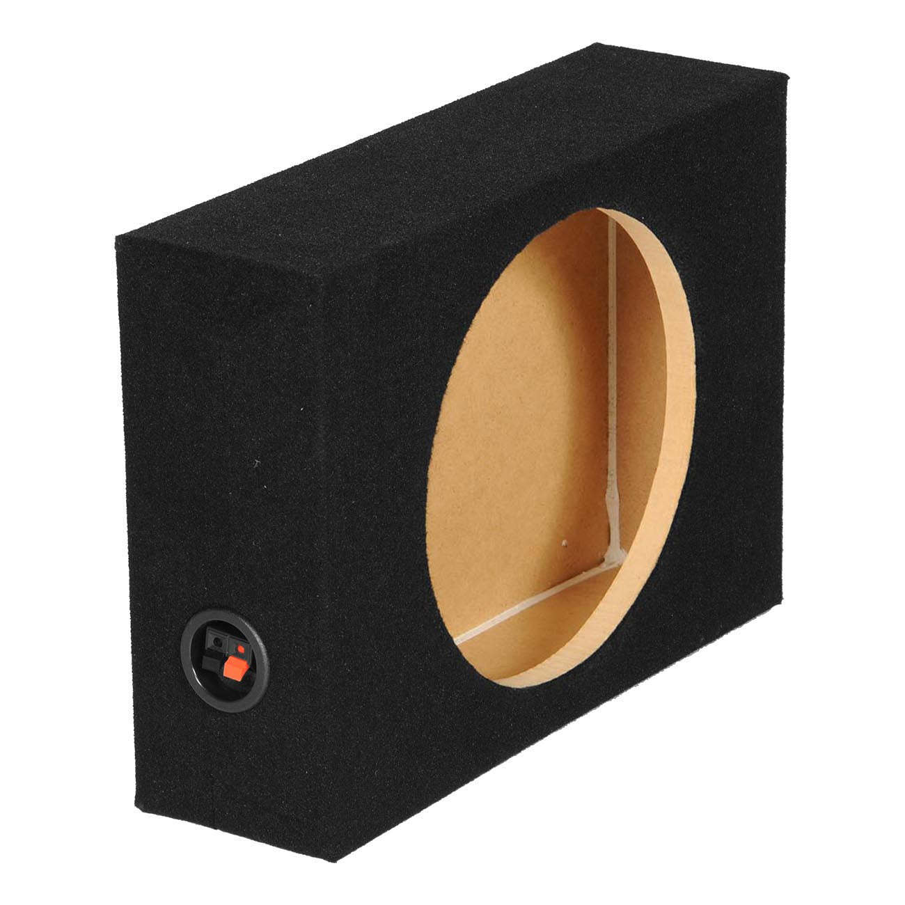 Single 12â€³ Shallow Mount Sealed Empty Woofer Enclosure