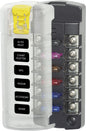 Blue Sea 5035 6-Gang Fuse Block Wtron ST ATO/ATC Independent Circuits and Cover