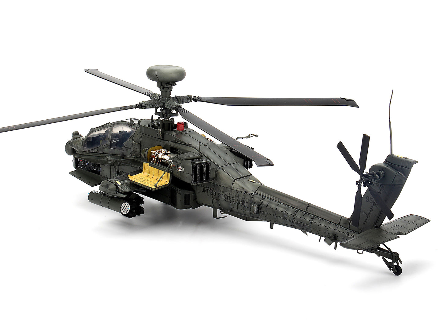 Hughes AH-64D Apache Longbow Helicopter "Charlie Company 1st Battalion 227th Aviation Regiment 1st Cavalry Division Operation Iraqi Freedom" (2003) United States Army 1/48 Diecast Model by Bless Wing