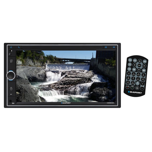 Blaupunkt 6.95” Double DIN Fixed Face Touchscreen Mechless Receiver with Bluetooth USB/SD Inputs an