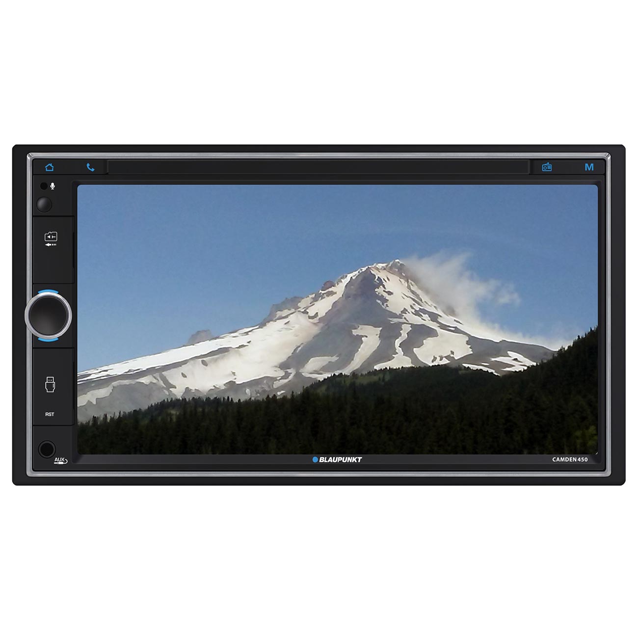 Blaupunkt 6.95” Double DIN Fixed Face Touchscreen Mechless Receiver with Bluetooth USB/SD Inputs an