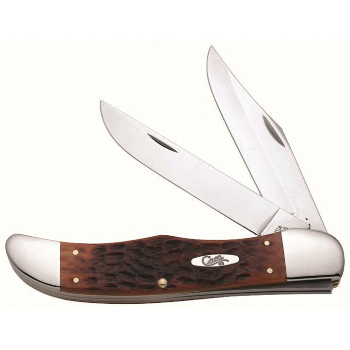 Case Knives Folding Hunter Pocket Knife with Clip and Skinner Blades