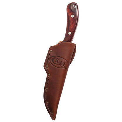 Case Knives Ridgeback Hunter Rosewood Fixed Blade Knife with Leather Sheath