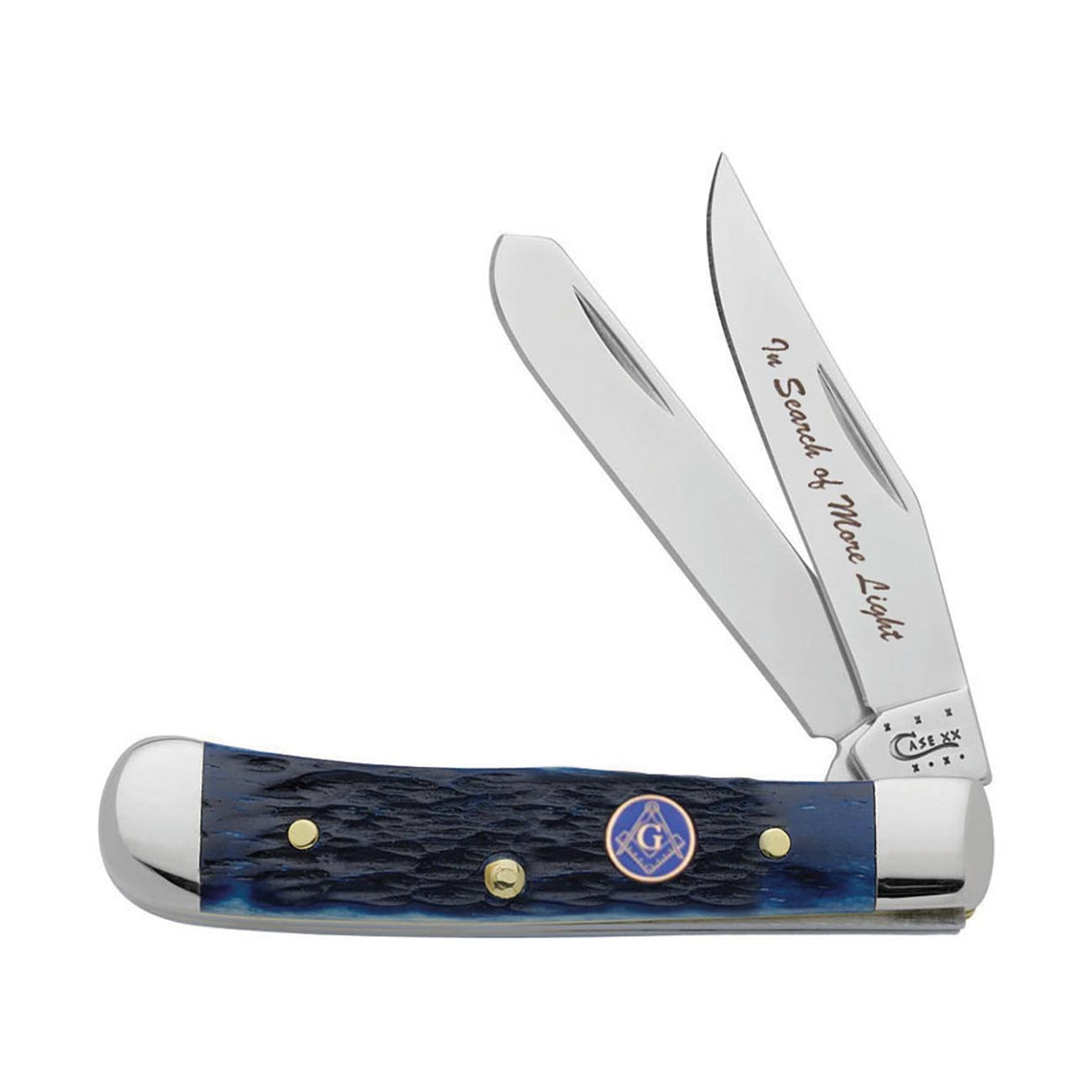 Case Knives Masonic Trapper Folding Pocket Knife Set