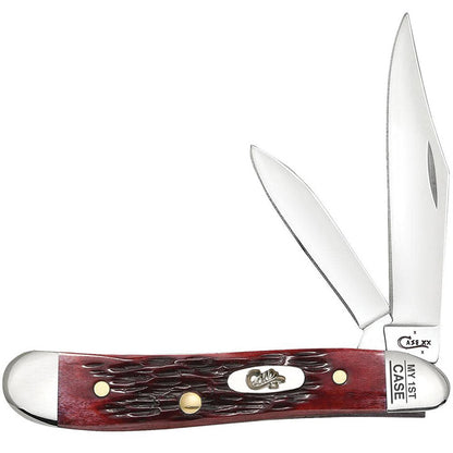 Case Knives "My First Case" Peach Seed Jig Old Red Bone Peanut Folding Pocket Knife