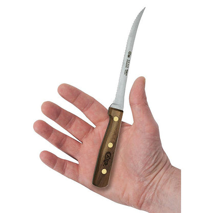 Case Knives Household Cutlery 5.5" Tomato Slicer Knife with Solid Walnut Handle