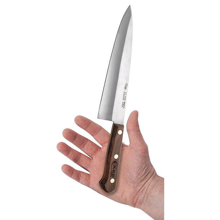 Case Knives Household Cutlery 8" Chef's Knife with Solid Walnut Handle