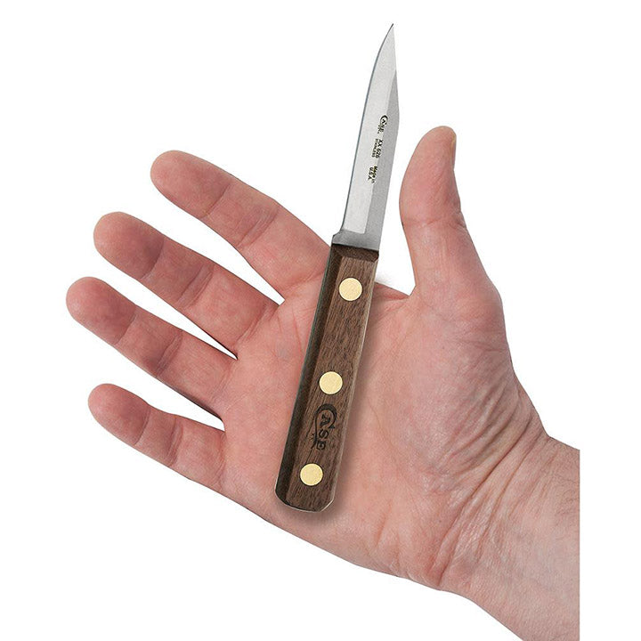 Case Knives Household Cutlery 3" Clip Point Paring Knife Solid Walnut with Solid Walnut Handle