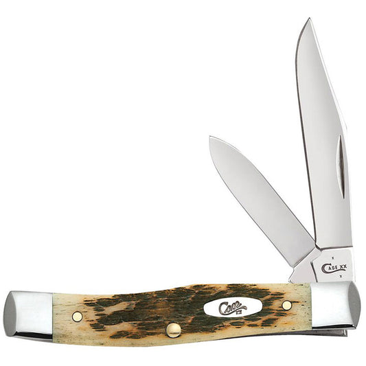 Case Amber Bone Small Texas Jack Folding Pocket Knife