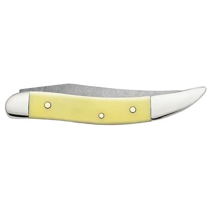 Case Knives Yellow Synthetic Small Texas Toothpick Folding Pocket Knife