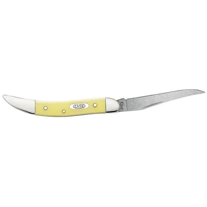 Case Knives Yellow Synthetic Small Texas Toothpick Folding Pocket Knife