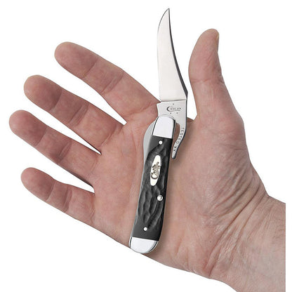 Case Knives Jigged Rough Black Synthetic RussLock Folding Pocket Knife