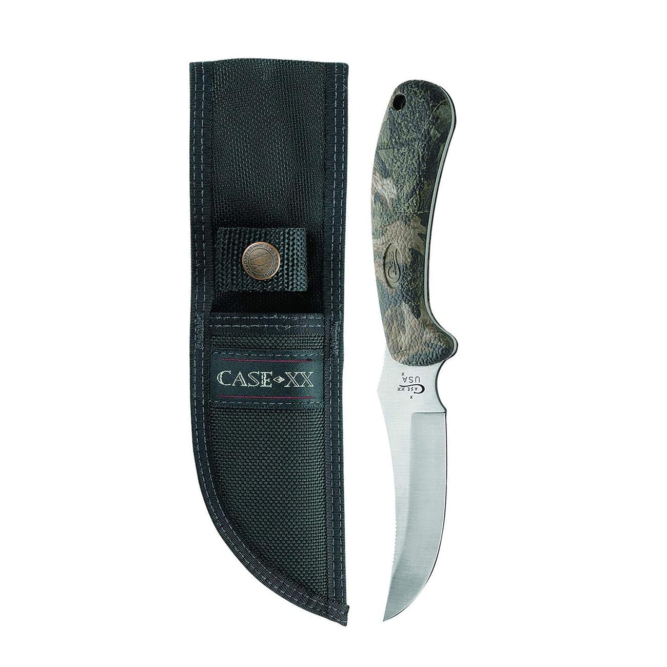 Case Knives Lightweight Ridgeback Hunter Camo SG Case Caliber Synthetic with Nylon Sheath