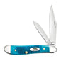 Case Knives Sawcut Jig Caribbean Blue Bone Peanut