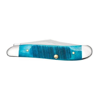 Case Knives Sawcut Jig Caribbean Blue Bone Peanut