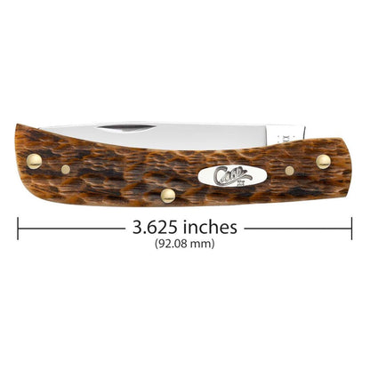 Case Knives Amber Bone Peach SG Seed Jig Sod Buster Jr