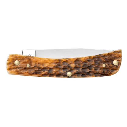 Case Knives Amber Bone Peach SG Seed Jig Sod Buster Jr