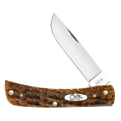 Case Knives Amber Bone Peach SG Seed Jig Sod Buster Jr
