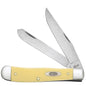Case Knives Smooth Yellow Synthetic Trapper Folding Pocket Knife