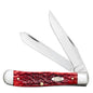 Case Knives Peach Seed Jig Dark Red Bone Trapper